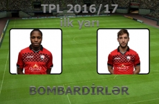 TPL 2016/17 ilk yarı bombardirləri - Filip Ozobiç və Baqali Dabo - Video