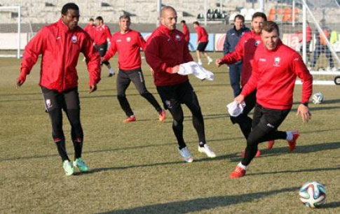 Gabala training against Inter in Baku