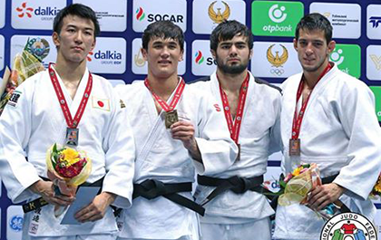 Gabala judoists winning 2 medals