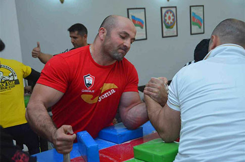 Sanan Shukurov won Azerbaijan Arm Wrestling Championship