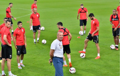 Gabala finalyzing against Anderlecht - Photos