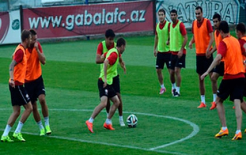 Gabala training against Cukaricki