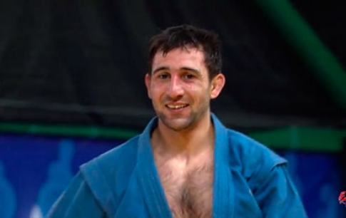 Gasimov winning his 2nd European champion title