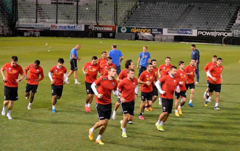 Gabala training against Inter Baku