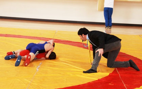 Gabala wrestlers striking 3 medals