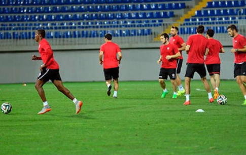 Gabala training for match against AZAL