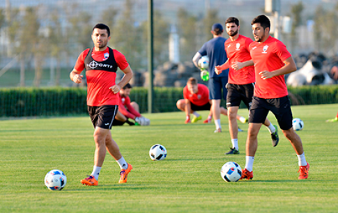 Gabala training against Anderlecht