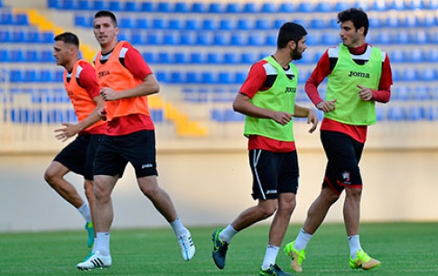 Gabala training for Samtredia return match