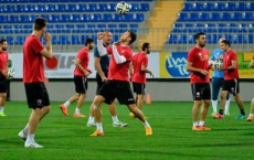 Gabala training for UEFA C Group opener against PAOK