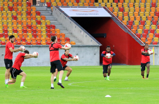 Gabala training against Panathinaikos