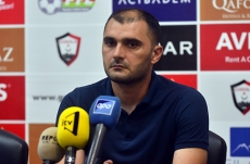 Hashimov talks for a post-match reaction