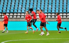 Gabala training against Neftchi 